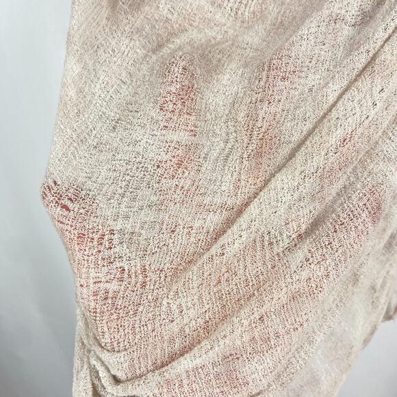 Raquel Allegra Muscle Tee Size 10 Mauve Pink Tie Dye Shredded Gauze Boho Beach - Picture 6 of 10